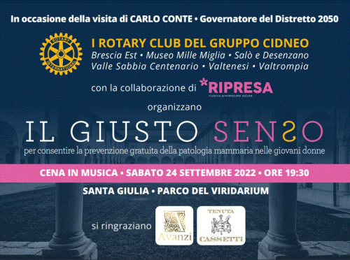 Visita del Governatore - Raccolta fondi service Cidneo